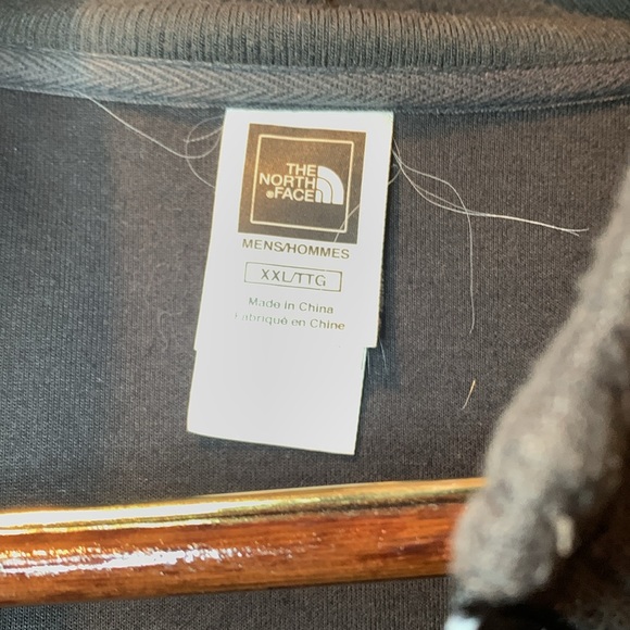 The North Face Zip up Track Jacket XXL Black and Dark Olive - Picture 5 of 6